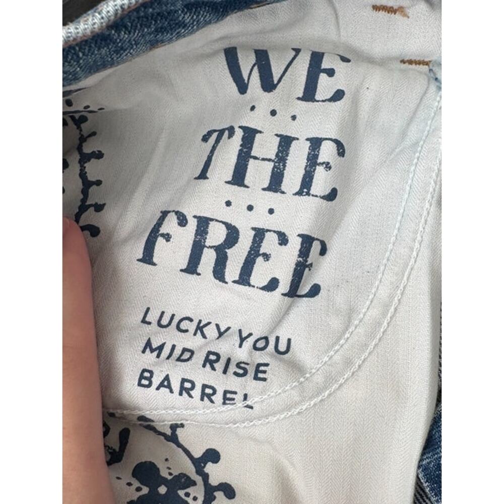 Womens NWOT We The Free Good Luck Mid Rise Barrel Jeans Size 30 - Picture 8 of 9